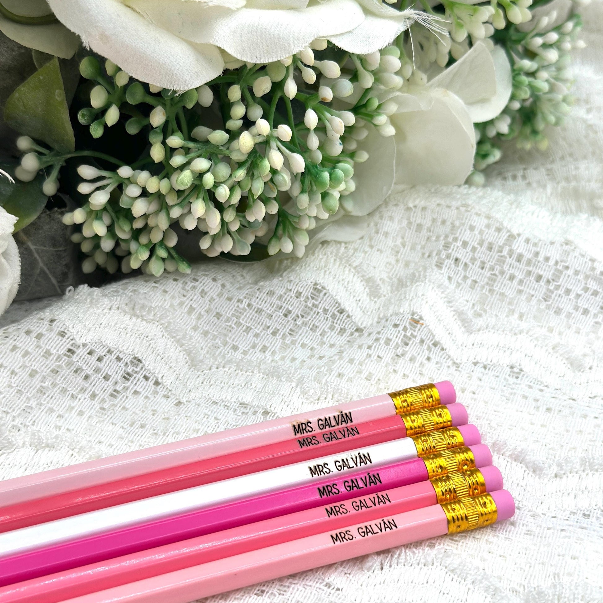 Custom Pencils| Personalized Pencils| Back to School| Gift| Wedding| Birthday| Teacher gift| Custom Engraved Name | Valentines Day| Hexagon Pencil Engraved Pencil