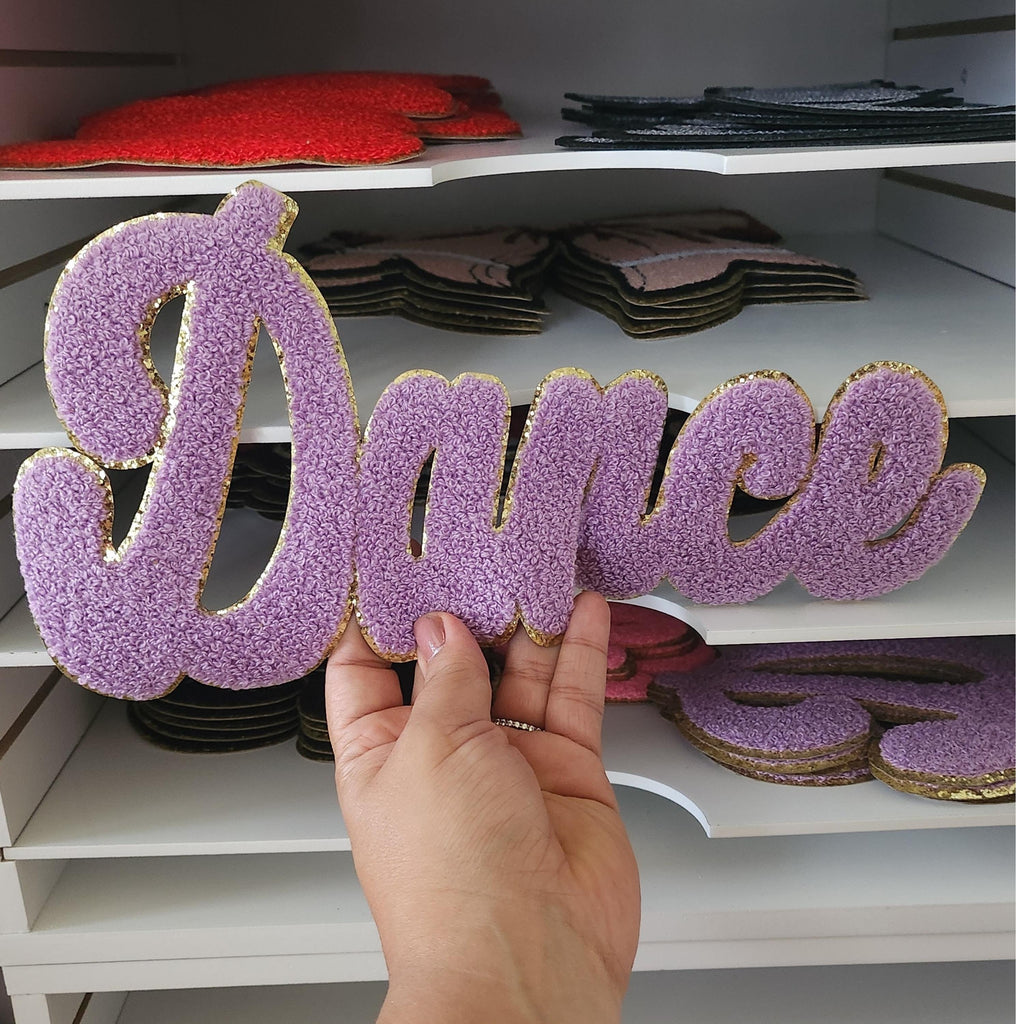 Sports Chenille Patch: Sequin Embroidered Iron-On Applique