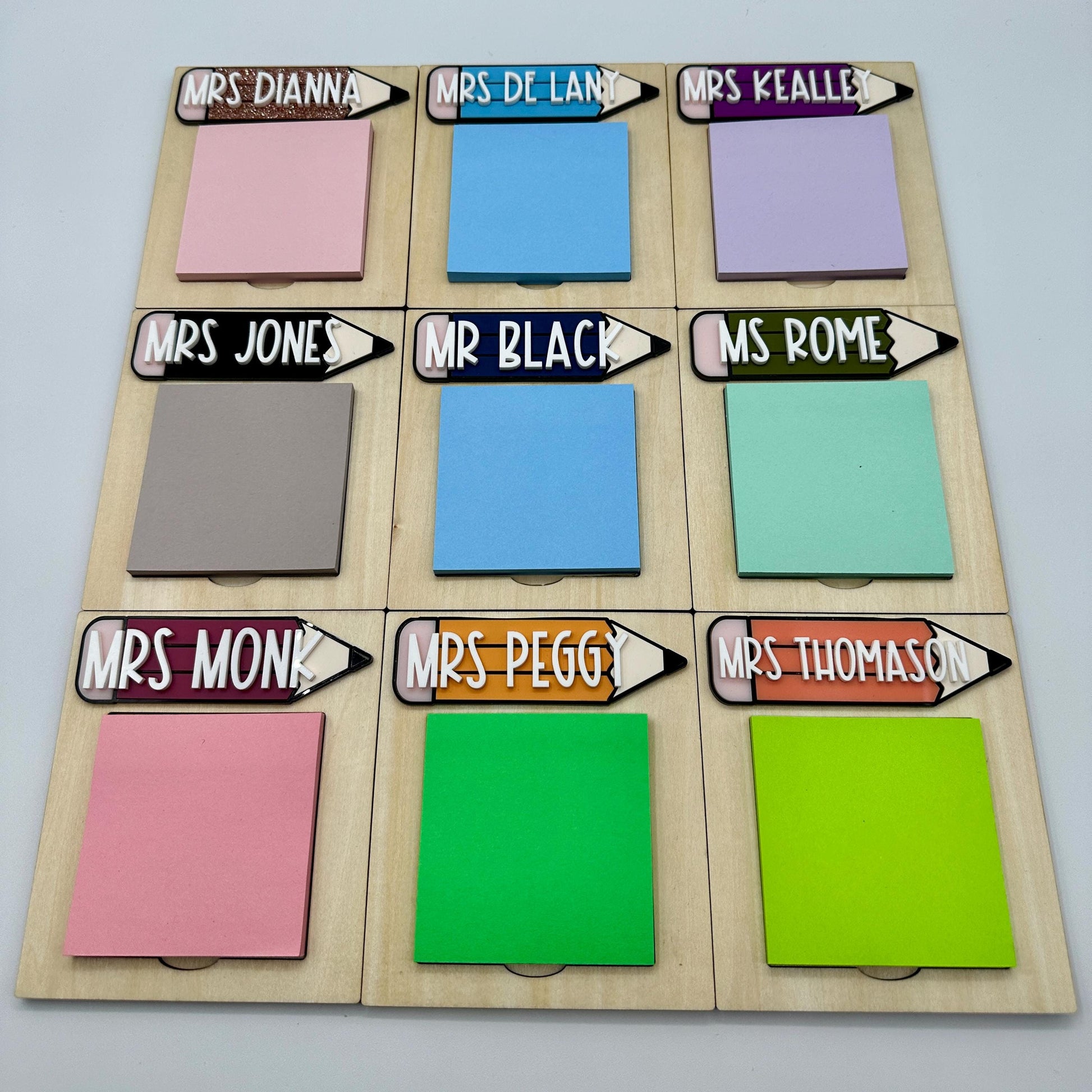 Custom Magnetic Eraser Holder, Eraser, and Notepad Gift Set| Custom Gift For Teachers| Gift For Teachers | Back To School Gift | Office