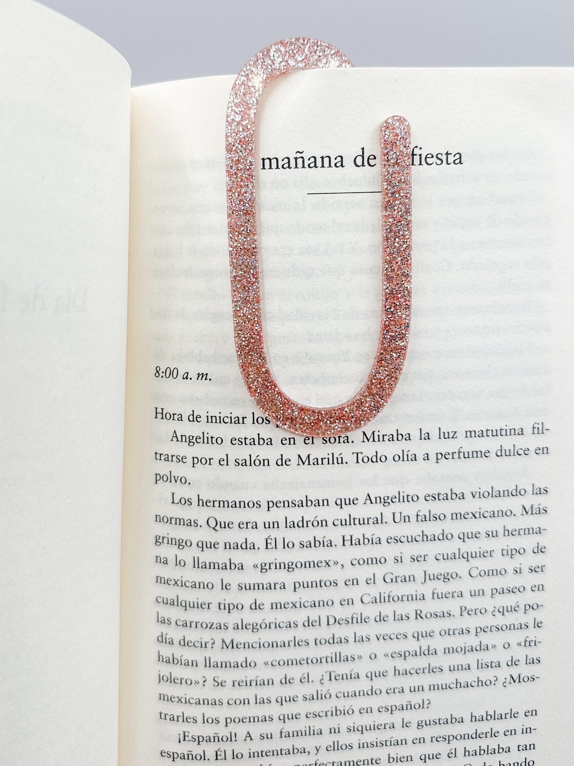 Jumbo Paperclip Bookmark|Teacher or Book Lover Gift| Pressed Flower Bookmark| Unique Gift for Readers, Book Lovers & Teachers