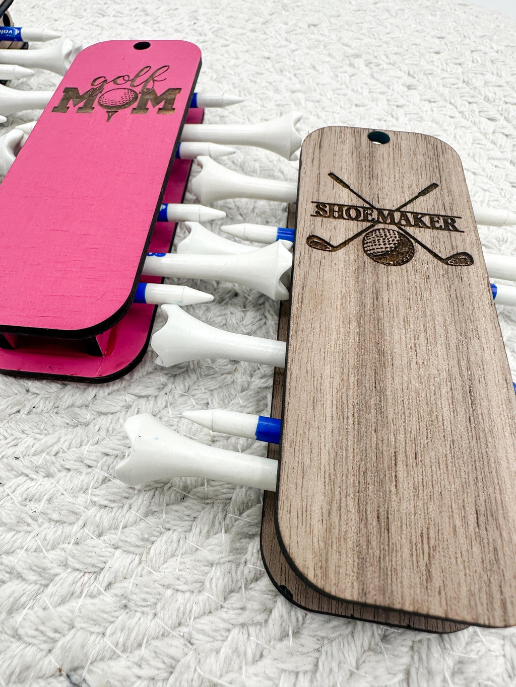 Golf Tee Holder| Golf Tee Bag Keychain| Father's Day Gift| Mother's Day Gift |Laser Engraved| Custom Golf Accessory| Tee Holder for Golfers