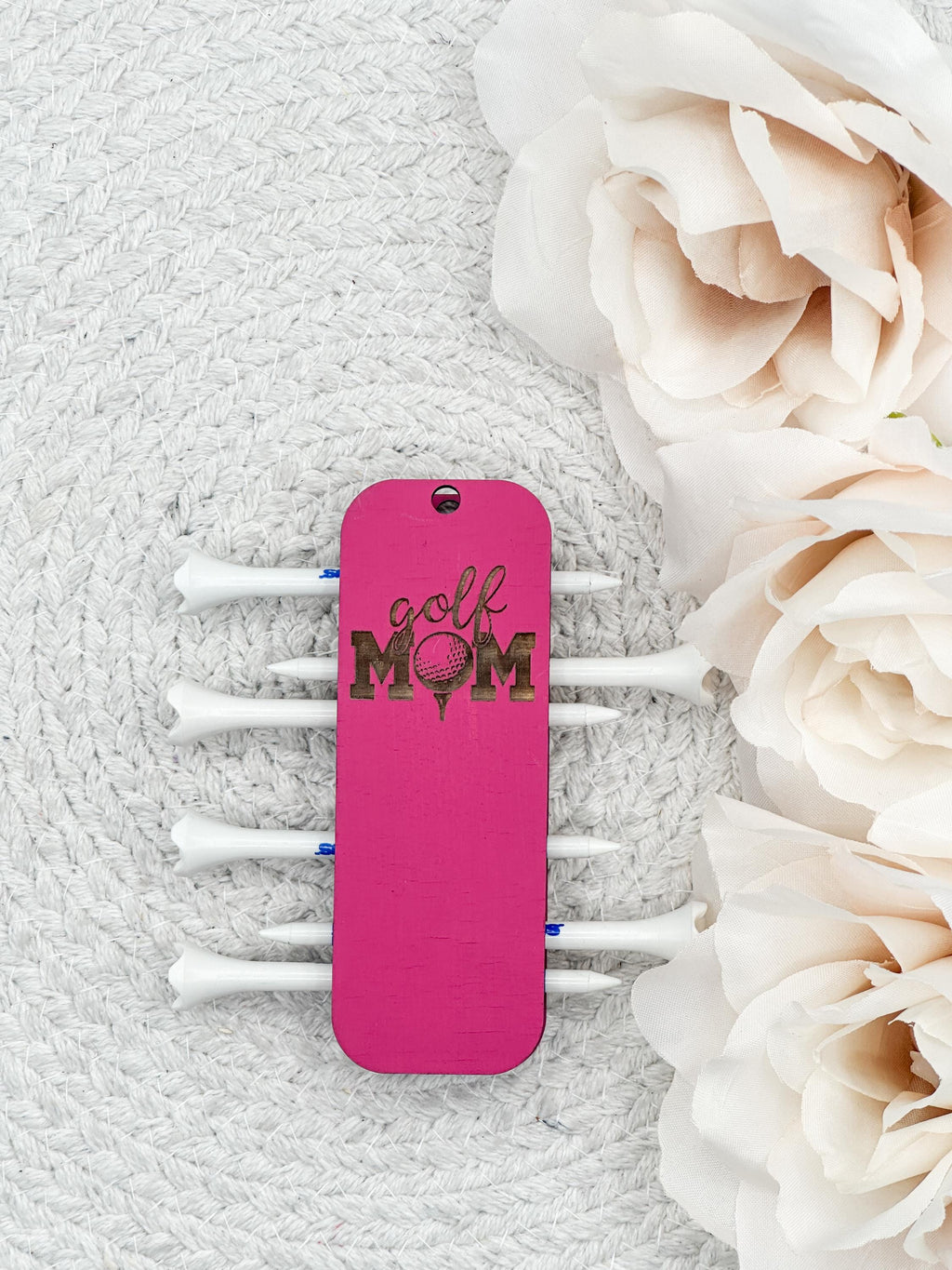 Golf Tee Holder| Golf Tee Bag Keychain| Father's Day Gift| Mother's Day Gift |Laser Engraved| Custom Golf Accessory| Tee Holder for Golfers