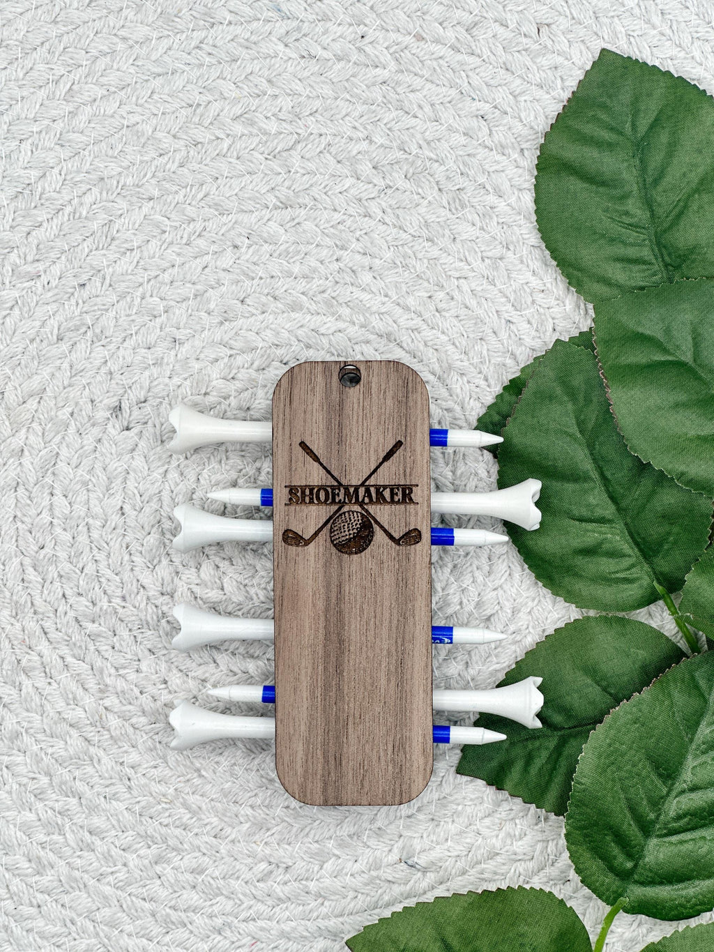Golf Tee Holder| Golf Tee Bag Keychain| Father's Day Gift| Mother's Day Gift |Laser Engraved| Custom Golf Accessory| Tee Holder for Golfers