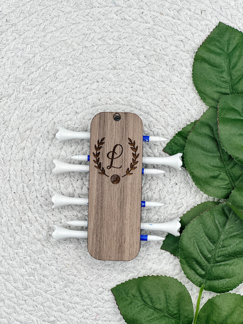 Golf Tee Holder| Golf Tee Bag Keychain| Father's Day Gift| Mother's Day Gift |Laser Engraved| Custom Golf Accessory| Tee Holder for Golfers