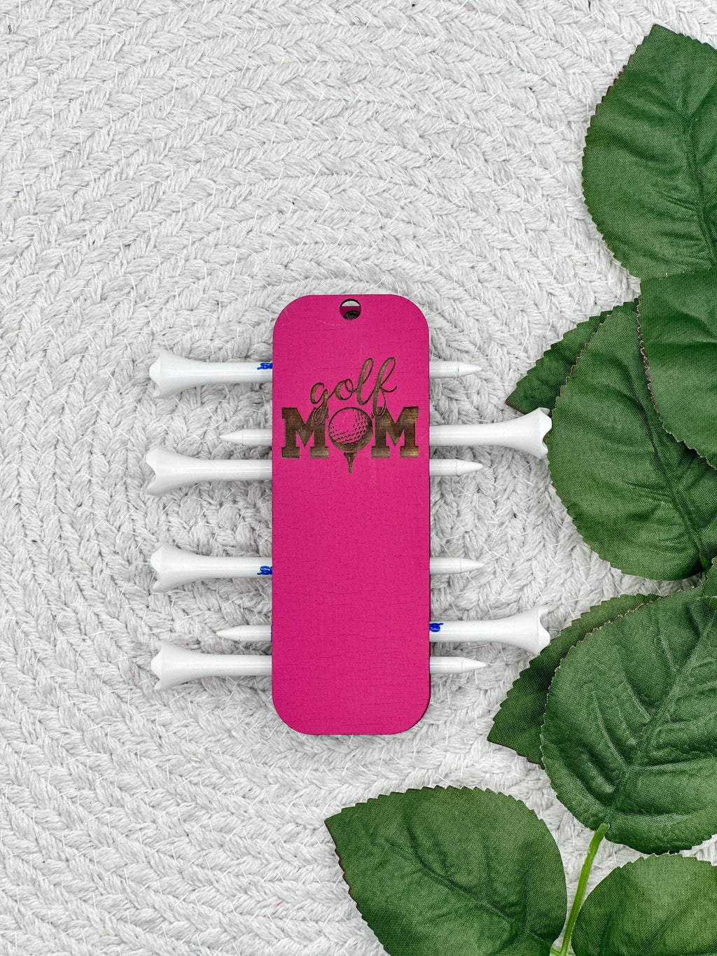 Golf Tee Holder| Golf Tee Bag Keychain| Father's Day Gift| Mother's Day Gift |Laser Engraved| Custom Golf Accessory| Tee Holder for Golfers