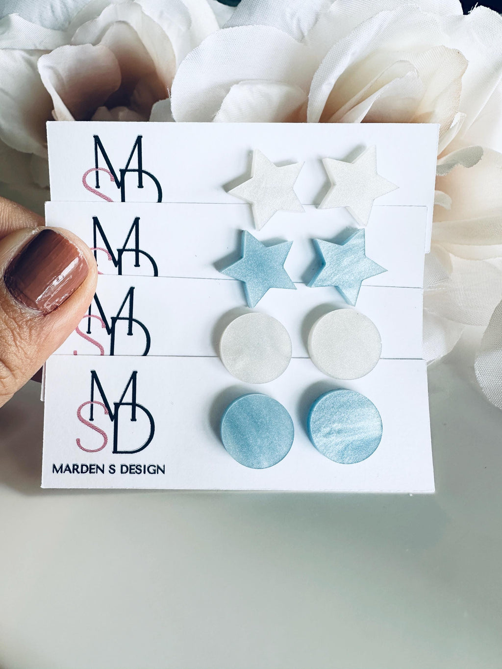 Summer Beach Stud Acrylic Earrings| Beach Earrings| Stud Earrings| Wedding Earrings| Ocean Beach Summer Earrings|Vacation Earrings