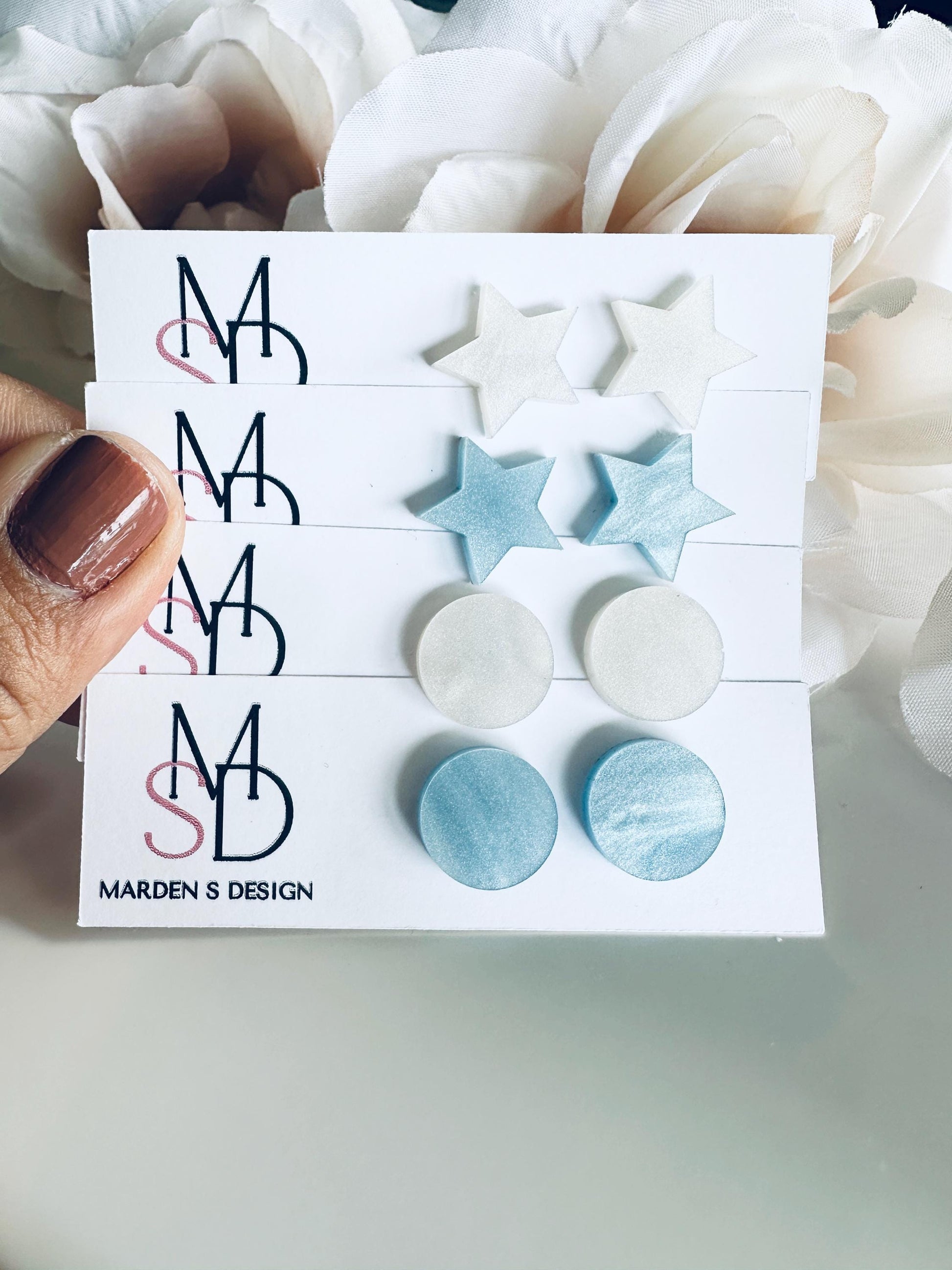 Summer Beach Stud Acrylic Earrings| Beach Earrings| Stud Earrings| Wedding Earrings| Ocean Beach Summer Earrings|Vacation Earrings