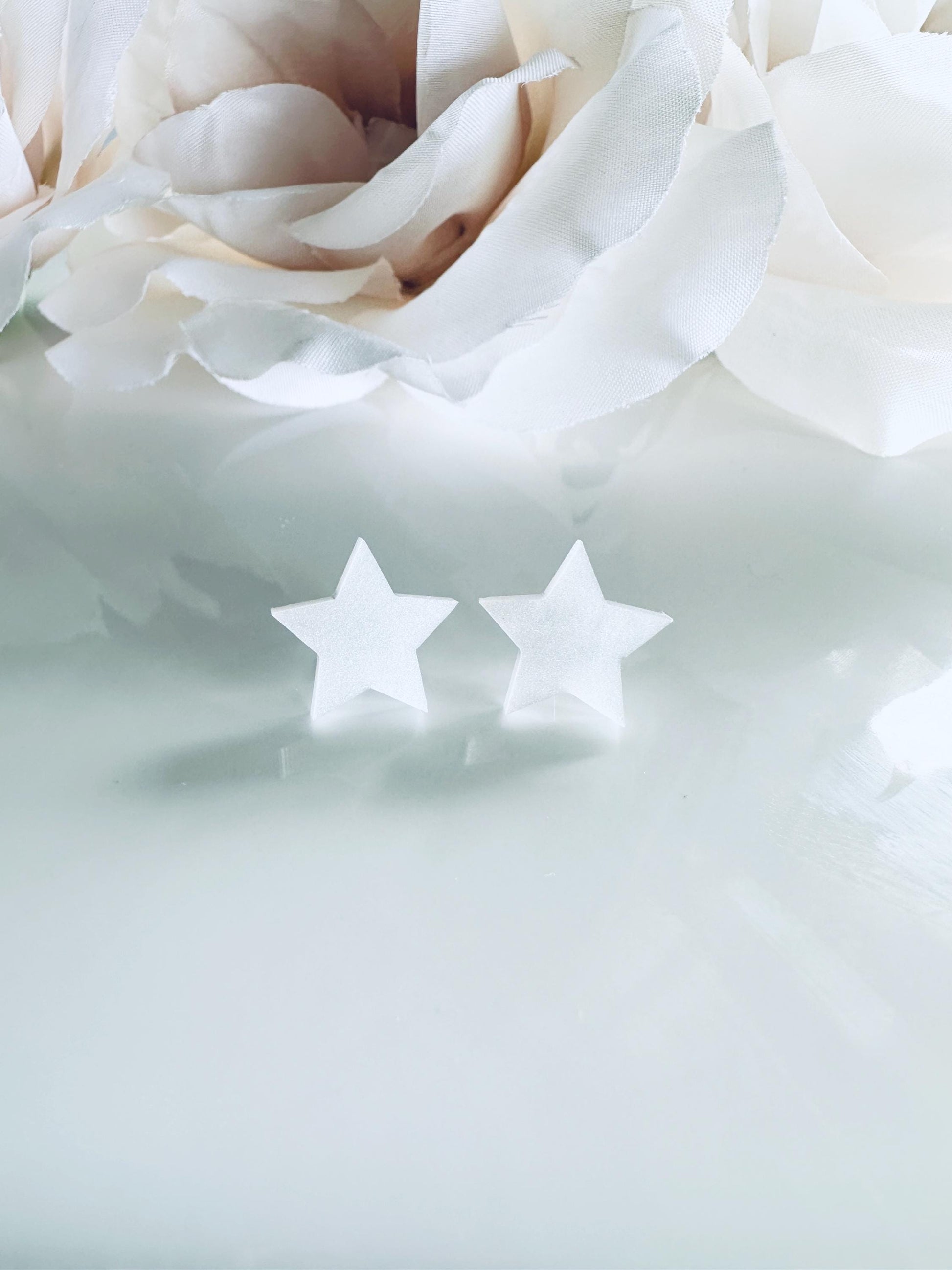 Acrylic Beach Stud Earrings: Summer Ocean Jewelry