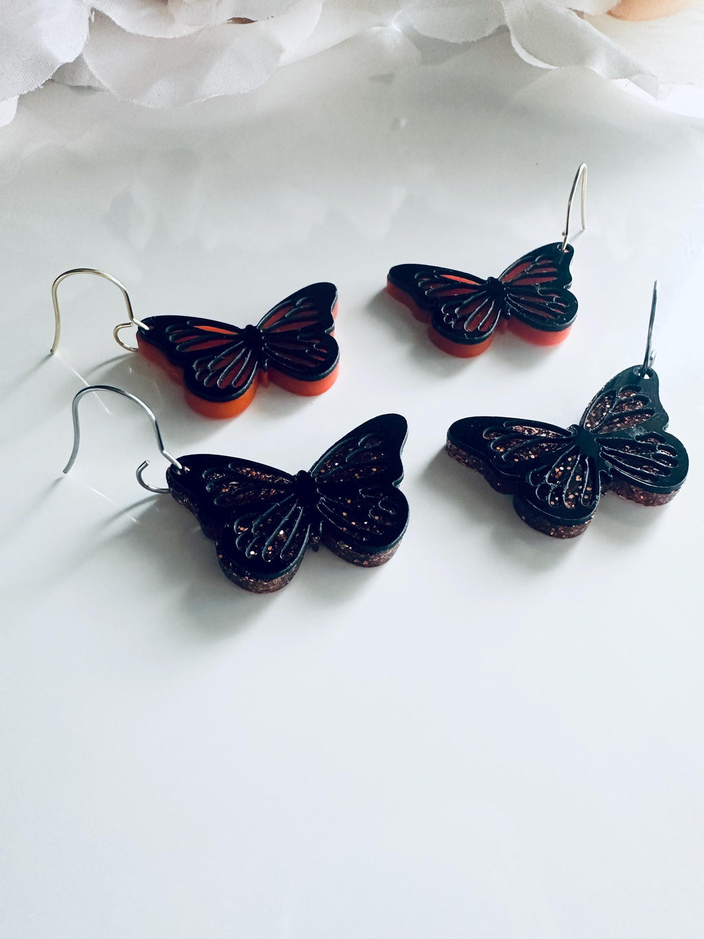 Monarch Butterfly Earrings| Mexican Earrings| Colorful Mexican Culture| Floral Fiesta Earrings| Aretes Mexican Artesanales|Halloween