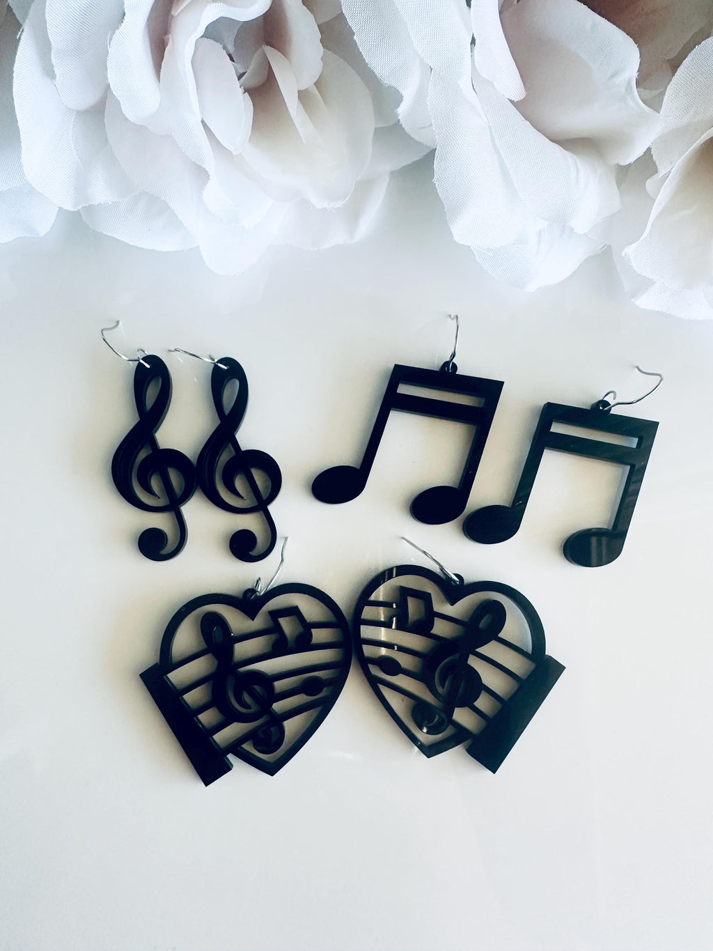 Musical Notes Earrings| Music Notes Earrings| Treble Clef Earrings| Gift for Music Teacher| Music Gifts| Music Lover Earrings| Acrylics