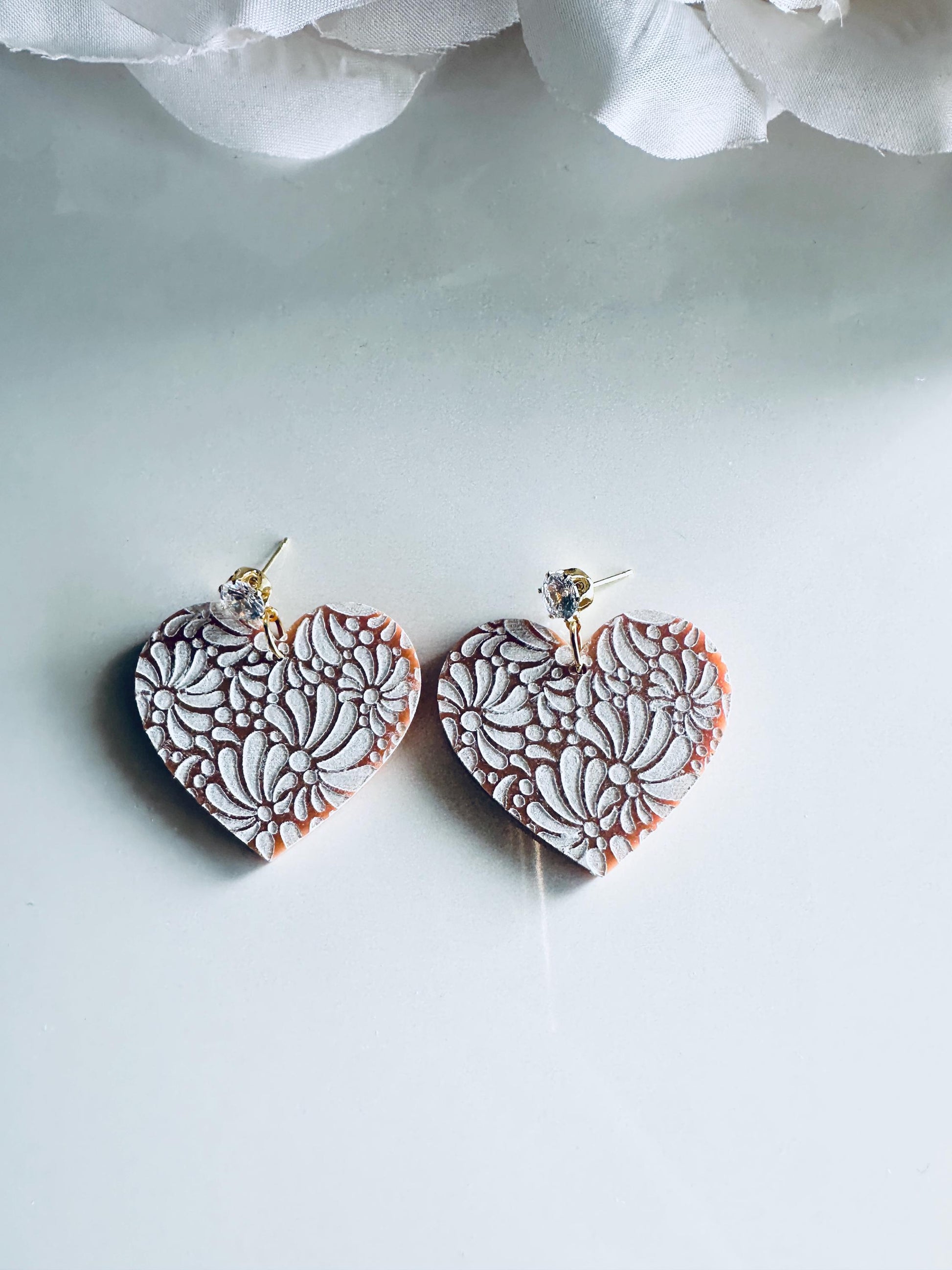 Brown Talavera Earrings| Azulejo Earrings| Mexican Earrings| Handmade Talavera Earring| Mexican Earrings| Acrylic Earrings| Cinco de Mayo