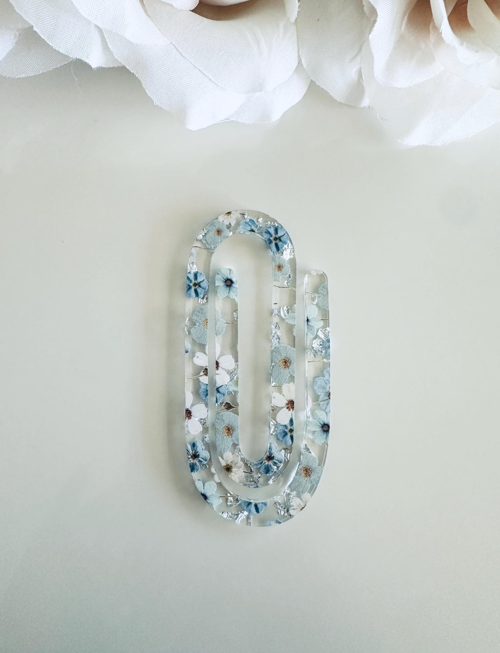 Flower Pressed Jumbo Paperclip Bookmark|Teacher or Book Lover Gift| Pressed Flower Bookmark| Unique Gift for Readers, Book Lovers & Teachers