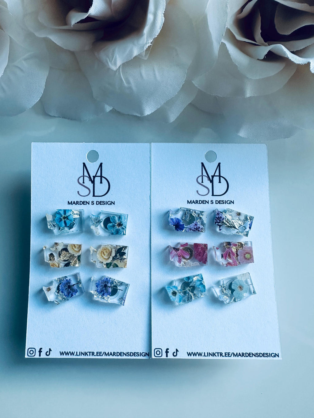 Washington State Pressed Flower Stud Earrings|Pressed Flower Stud Earrings | Acrylic Floral Earrings | Nature Inspired Jewelry |Gift for Her