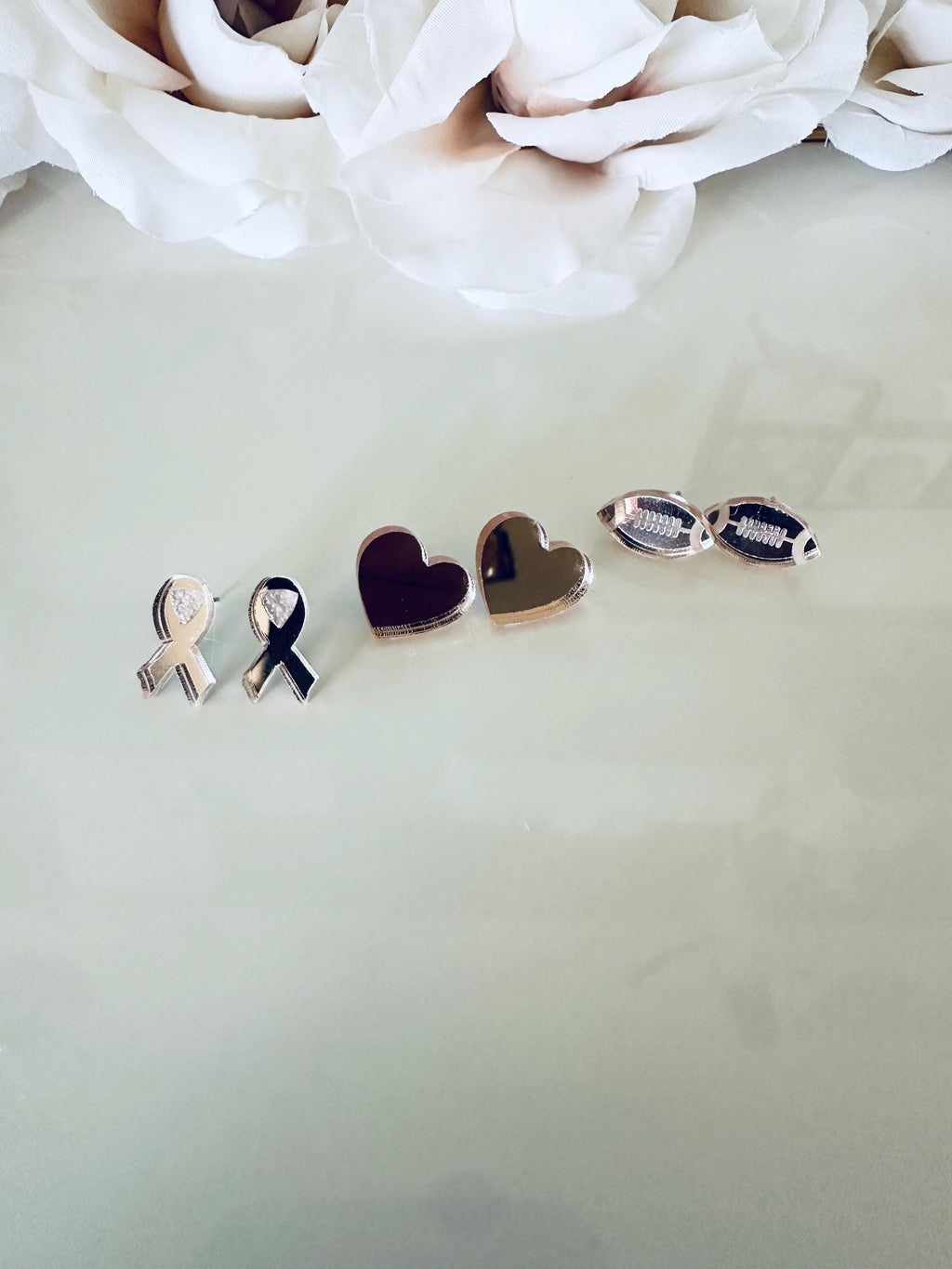 Breast Cancer Awareness Stud Earrings| Breast Cancer Ribbon Studs| Pink Stud Earrings| Minimal Earrings| Lightweight| Breast Cancer Studs