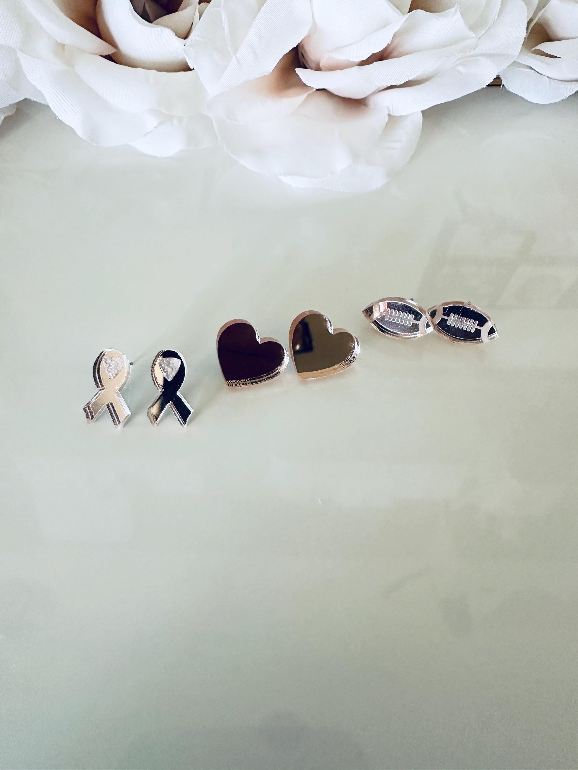 Breast Cancer Awareness Stud Earrings| Breast Cancer Ribbon Studs| Pink Stud Earrings| Minimal Earrings| Lightweight| Breast Cancer Studs