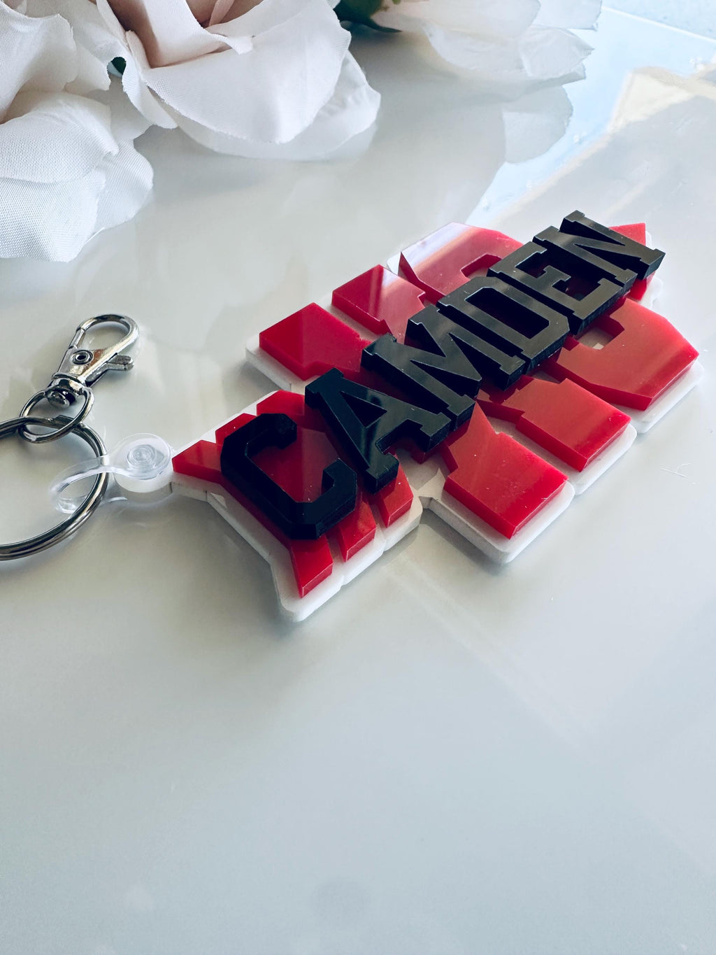 Personalized Cross Country Name Tags| Bag Tag Custom Acrylic Keychain| Youth Sports Team Equipment Bag Player Name Tag| School Backpack Tag