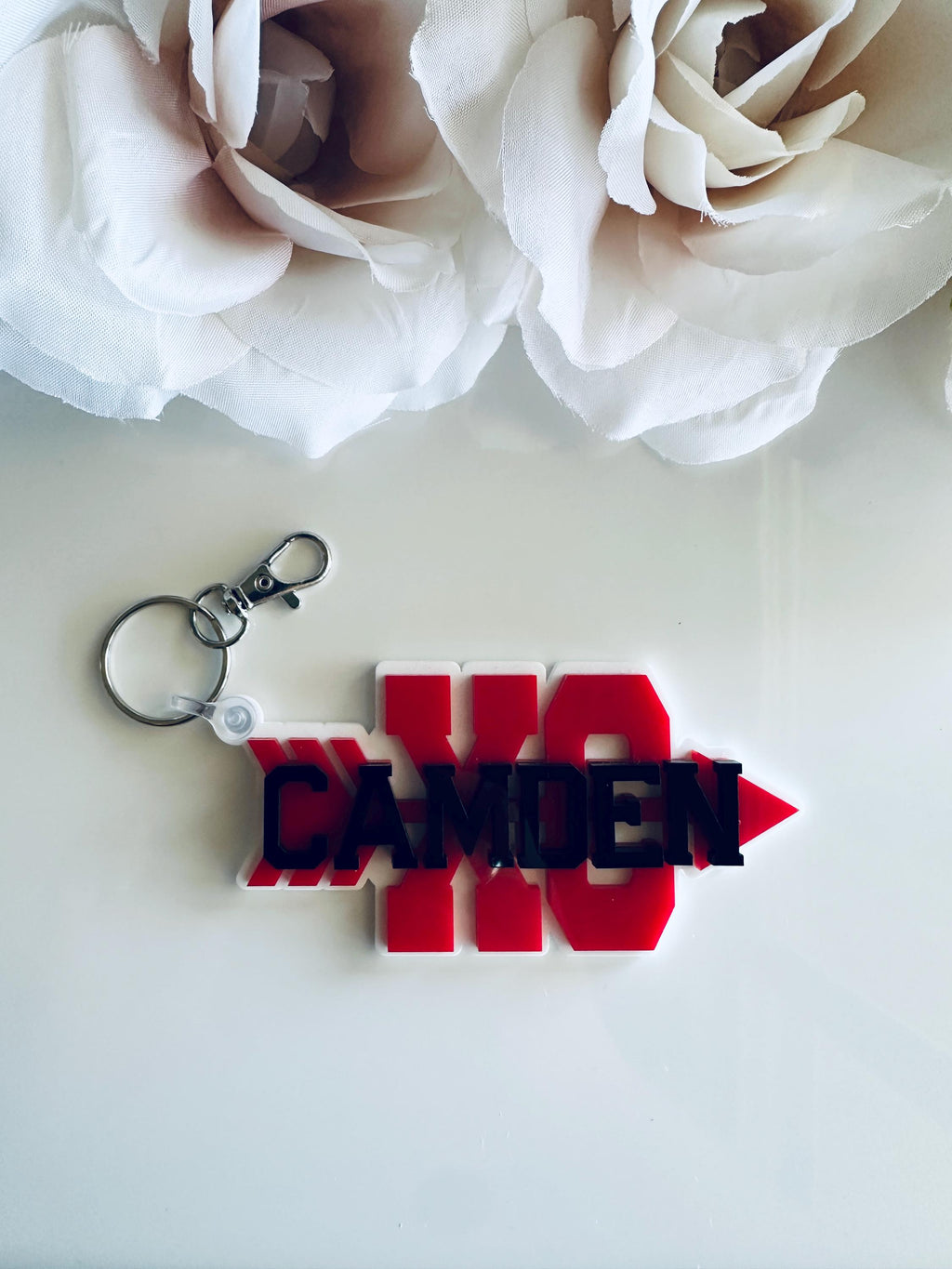 Personalized Cross Country Name Tags| Bag Tag Custom Acrylic Keychain| Youth Sports Team Equipment Bag Player Name Tag| School Backpack Tag