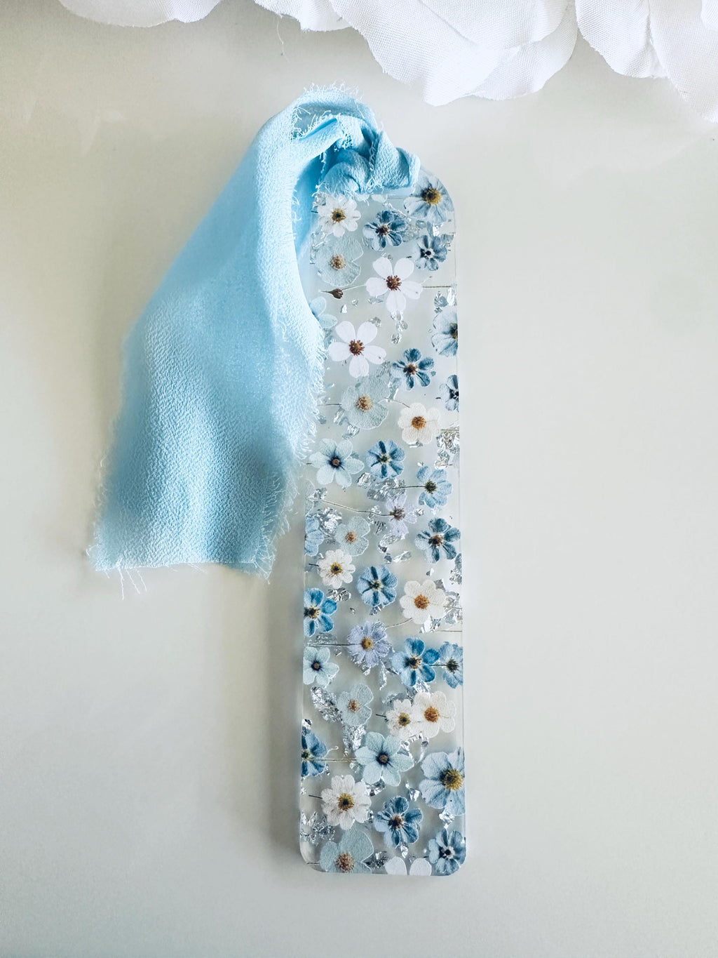 Pressed Flower Bookmark| Acrylic Bookmark with Ribbon| Reading Accessories| Pressed Flower Bookmark Personalized Gift|Floral Gift|Book Lover
