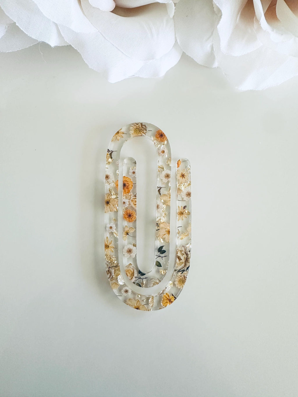 Flower Pressed Jumbo Paperclip Bookmark|Teacher or Book Lover Gift| Pressed Flower Bookmark| Unique Gift for Readers, Book Lovers & Teachers