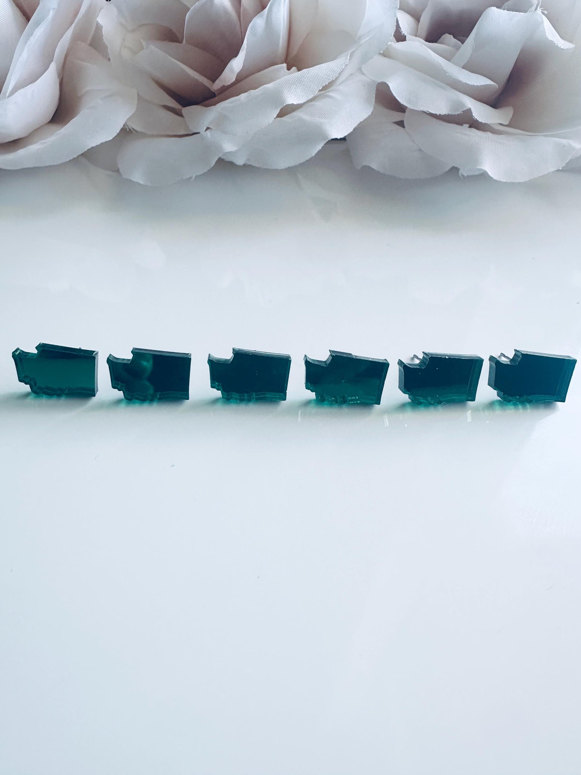 Washington State Pressed Flower Stud Earrings|Pressed Flower Stud Earrings | Acrylic Floral Earrings | Nature Inspired Jewelry |Gift for Her