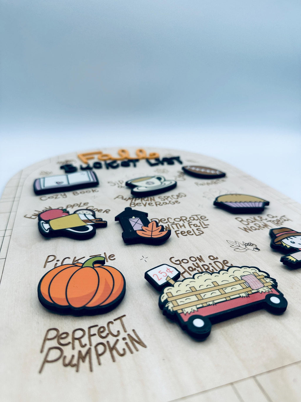 Fall Bucket List| Autumn Family Activity Board | Wooden Magnetic Bucket List Sign | Fall Decor | Family Fall Traditions | Thanksgiving Gift