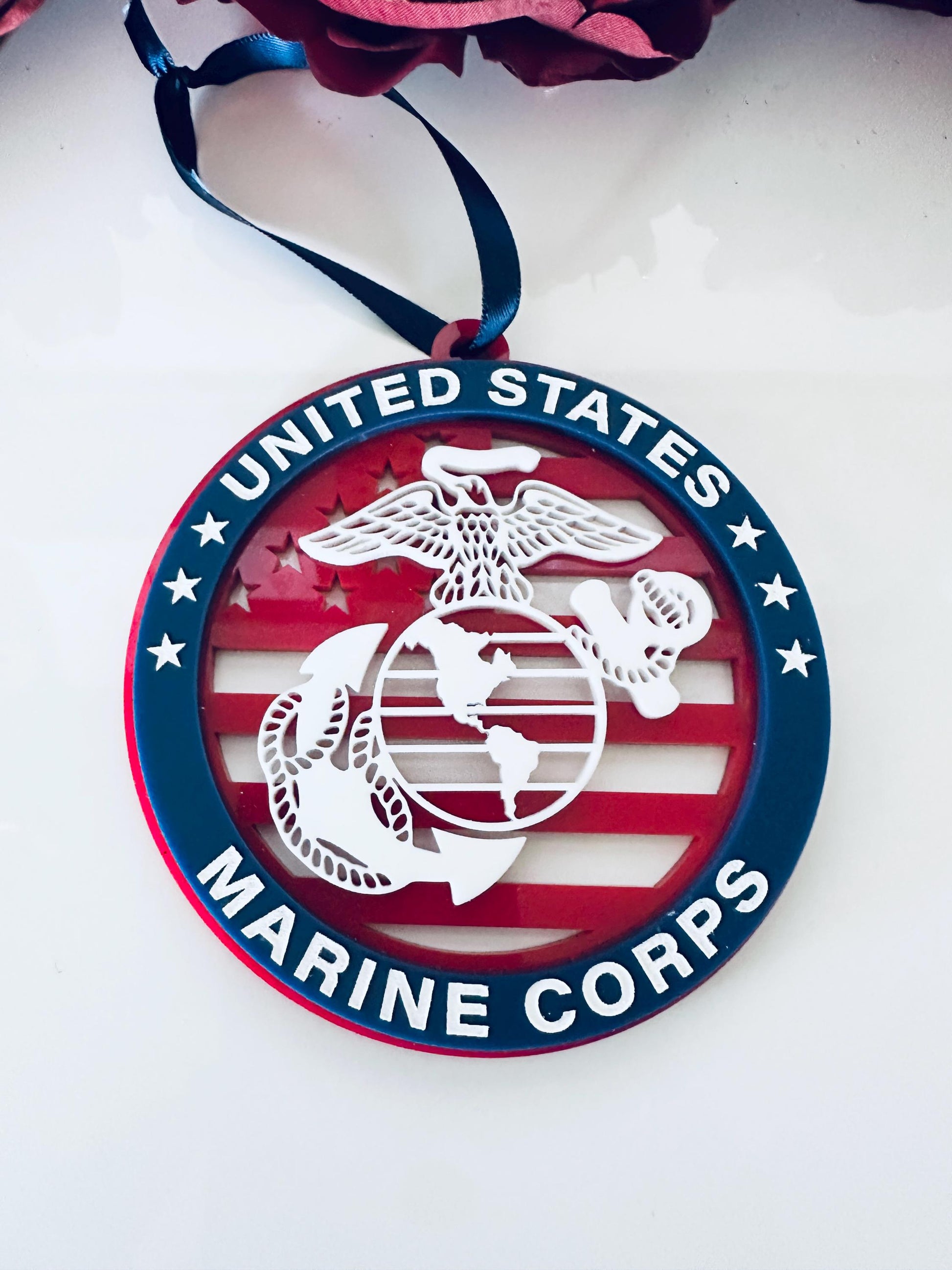 Military Ornament| Personalized Branch Christmas Ornament | Patriotic Gift | Veteran Ornament | Military Family Decor|Christmas Ornament