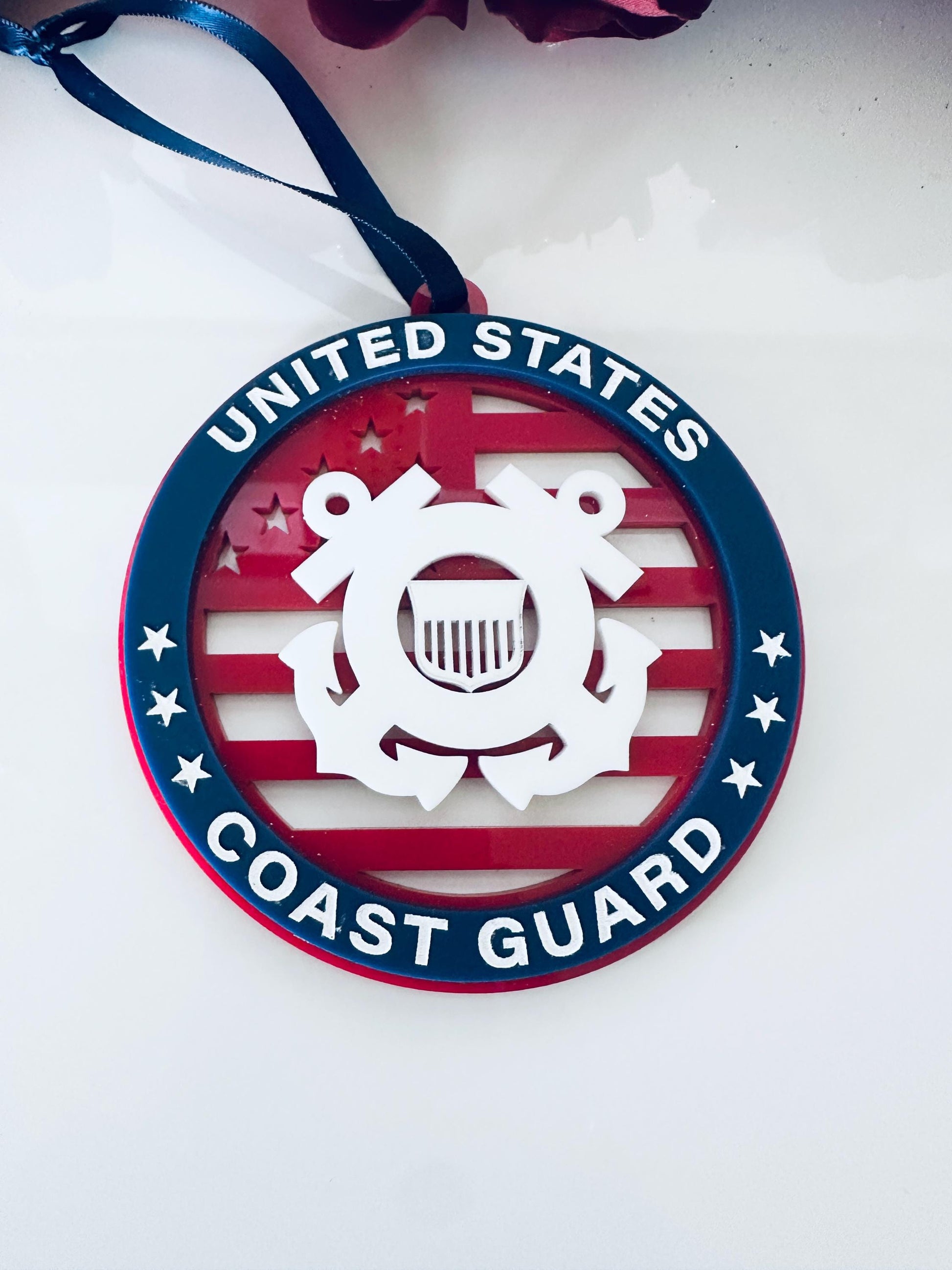 Military Ornament| Personalized Branch Christmas Ornament | Patriotic Gift | Veteran Ornament | Military Family Decor|Christmas Ornament