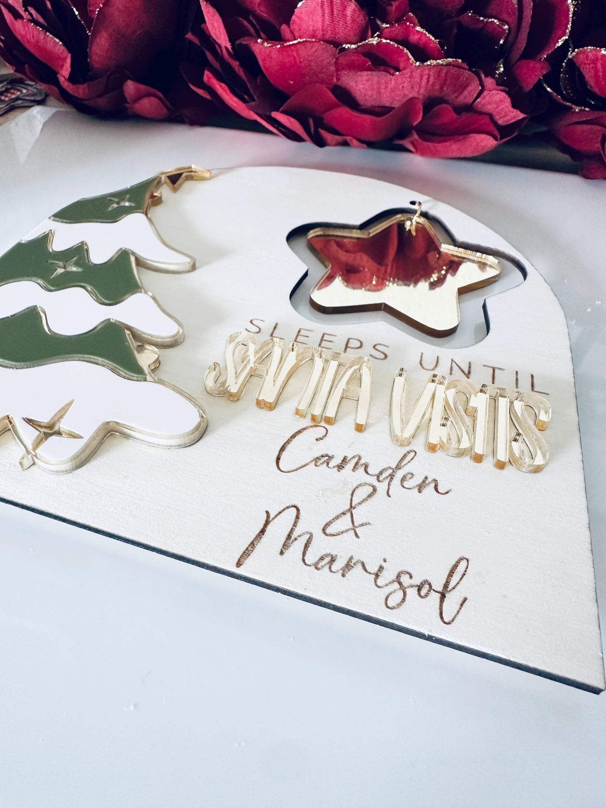 Floral Teardrop Acrylic Earrings: Patriotic 4th of July Jewelry