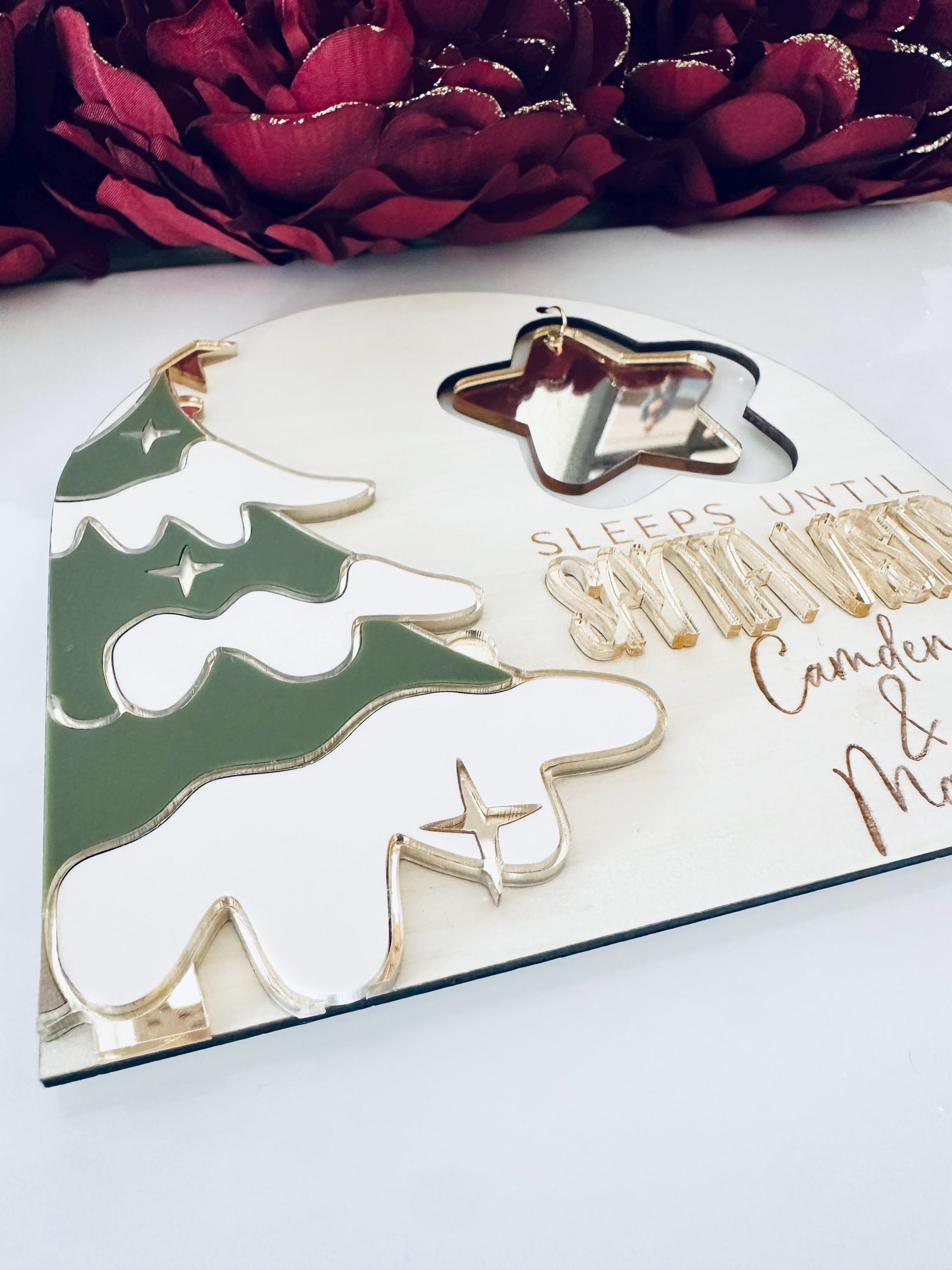 Floral Teardrop Acrylic Earrings: Patriotic 4th of July Jewelry