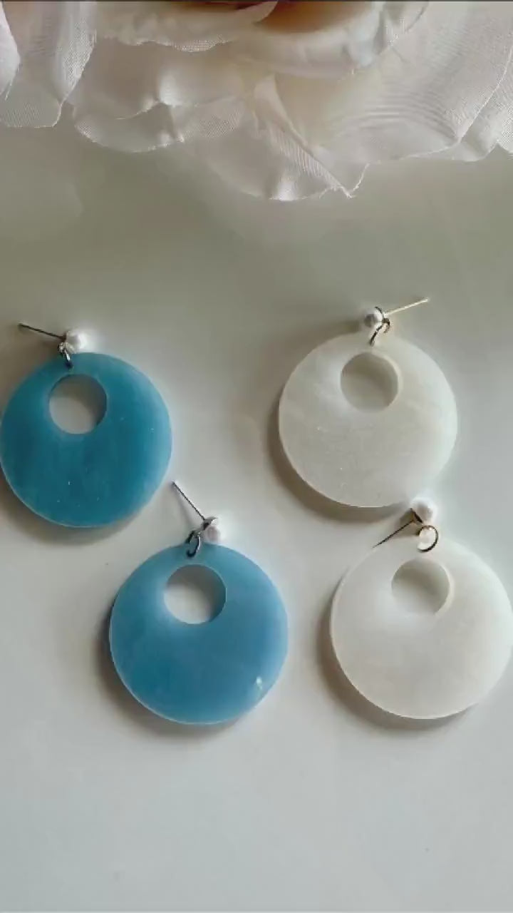 Ocean Beach Acrylic Earrings|Nautical Earrings Coastal|Dangle Earrings|Wedding Earrings|Laser Cut Earrings|Summer Earrings|Vacation Earrings